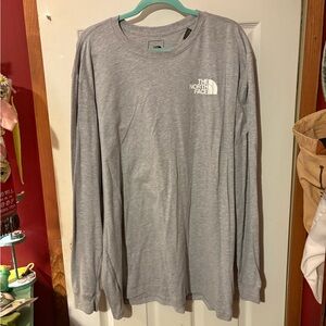 The North Face Men's Heather Gray Long Sleeve Tee